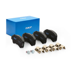 SKF VKBP 80040 Brake pad set not prepared for wear warning indicator with accessories PEUGEOT: 208 I Hatchback, 206 Hatchback, 207 Hatchback