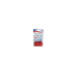 0.5mm Red Tepe Interdental Brushes - Pack 6 Brush 2 Size 05mm -  tepe pack 6 red interdental brush 2 size brushes 05mm