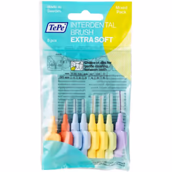 TEPE Interdental Brushes Extra Soft - Mixed Pack With Sizes 0.45-1.1Mm, Simple And Effective Cleaning Of Interdental Spaces,  ...