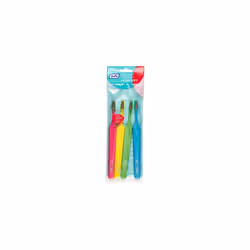 Colour Compact X-soft toothbrush for adults - Colourful brush with extra soft filaments for a precise and gentle tooth cleani ...