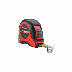 350303"PR 8M" Short Steel Tape - Black/Red