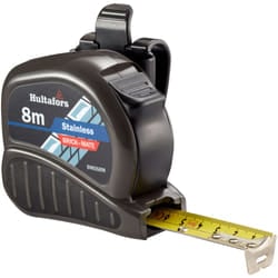 Hultafors 352423 BMSS8M Brick-Mate Stainless Steel Pocket Tape 8m (Metric only)