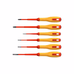 Hultafors - VDE Pozidriv & Slotted Screwdriver Set, 6 Piece