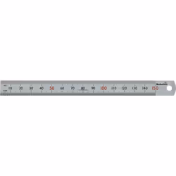 554103 STL300 Steel Ruler - White