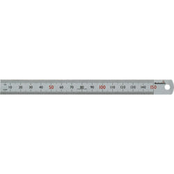 554103 STL300 Steel Ruler - White