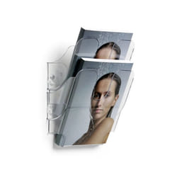 Durable FLEXIPLUS literature rack 2 shelves Transparent