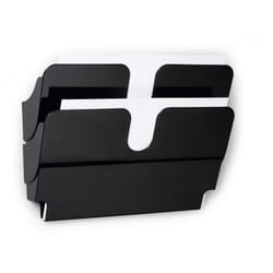 Durable FLEXIPLUS literature rack 2 shelves Black