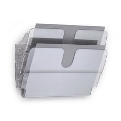 Durable FLEXIPLUS literature rack 2 shelves Transparent