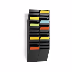 Durable 1709763060 literature rack 1 shelves Black