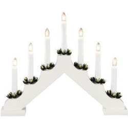 Konstsmide 7 Light Wooden Candlestick 7 bulb(s)