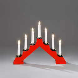 Konstsmide 2262-510, Red, Wood, IP20, 1.7 m, 1042-030, 7 bulb(s)