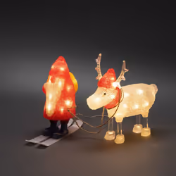 Konstsmide Acrylic Santa&Reindeer Light decoration figure 40 bulb(s) LED 3.6 W G