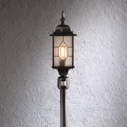 Konstsmide 7249-759, Black, Aluminium, IP43, E27, 1 bulb(s), AC