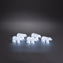 Konstsmide 6268-203, Light decoration figure, Transparent, Plastic, IP44, 40 bulb(s), LED