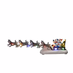 Konstsmide Snowmen in sledge, Light decoration figure, Multicolour, Polyresin, Universal, IP20, 6 h