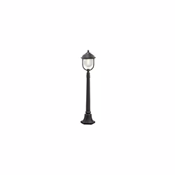 Konstsmide Outdoor Lights/Parma Post Outdoor Light/1 x 75 W E27 Max Bollard/Clear Acrylic Globe/Aluminium/IP43/Outside Light ...