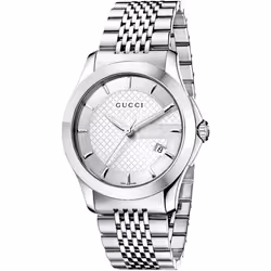 Gucci YA126401 G-Timeless Silver Dial Men's Watch