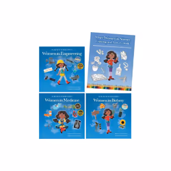 Science Naturally / Platypus Media 978-1-958629-04-8 More Women in Science Coloring and Activity Book (Four Book Set)