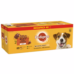 40 x 100g Pedigree Adult Wet Dog Food Pouches Mixed Selection in Jelly