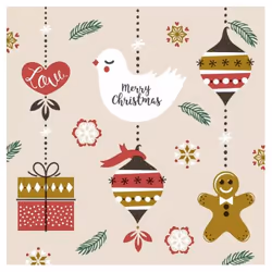 Paper + Design Xmas Hangings, Multicolour, Tissue paper, Image, 330 mm, 330 mm, 20 pc(s)