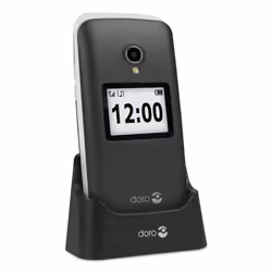 Doro 2424, Clamshell, Single SIM, 6.1 cm (2.4"), 3 MP, 800 mAh, Graphite, White
