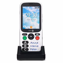Doro 780X 7.11 cm (2.8") 117 g Black, White Feature phone