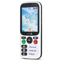 Doro 780X IUP 7.11 cm (2.8&quot;) 117 g Black. White Feature phone