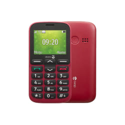 Doro 1380 Red 2.4&quot; 8MB 2G Dual SIM Unlocked &amp; SIM Free Mobile