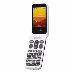 Doro Leva L20, Clamshell, Single SIM, 7.11 cm (2.8"), 2 MP, 1150 mAh, Black, White