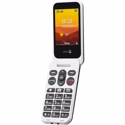 Doro Leva L30, Clamshell, Single SIM, 7.11 cm (2.8"), 2 MP, 1150 mAh, Graphite, White