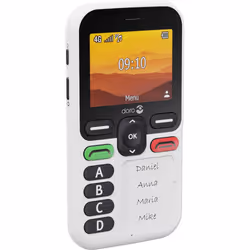 Doro Leva X10, Bar, Single SIM, 6.1 cm (2.4"), Bluetooth, 1150 mAh, Black, White