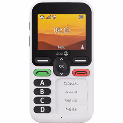 Doro Leva X10 6.1 cm (2.4") 117 g Black, White Senior phone