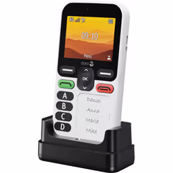 Doro Leva X10 6.1 cm (2.4") 117 g Black, White Senior phone - Additional view 4