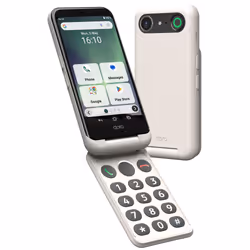 Doro Aurora A20, 11.4 cm (4.5"), 4 GB, 64 GB, 13 MP, Android 14, Black, White