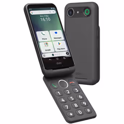 Doro Aurora A20, 11.4 cm (4.5"), 4 GB, 64 GB, 13 MP, Android 14, Black