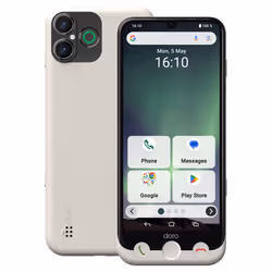 Doro Aurora A30 15.5 cm (6.1") Dual SIM Android 14 4G USB Type-C 6 GB 128 GB 5000 mAh Black, White