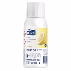 Tork 236050, Spray air freshener, White, Citrus, 75 ml, 46 g, Spray bottle