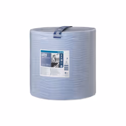 TORK 2 Ply Premium Wiping Paper Plus - Blue - 510m Bumper Roll [130050]