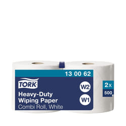 130062 Heavy Duty Paper 430 Combi Roll 2-Ply White (2)