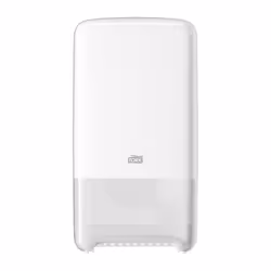 Tork 557500, Bulk pack toilet tissue dispenser, White, Plastic, 184 mm, 140 mm, 344 mm