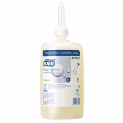 Tork 420810, Skin, Liquid soap, Anti-bacterial, Yellow, 1000 ml, 92 mm