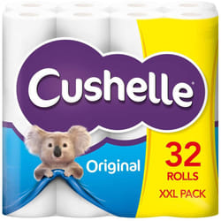 Cushelle Original Toilet Rolls 2 Ply - 32 Rolls of 180 Sheets