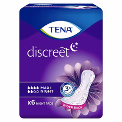 Multipack 8x TENA Discreet Maxi Night (976ml) 6 Pack Incontinence Protection