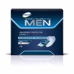 Tena Men Absorbent Protector Level 1 Incontinence Pads x 12