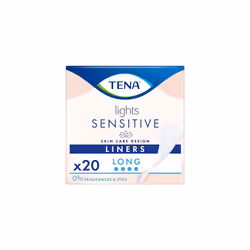 60 x Tena Lights Long Liner,Incontinence Liners (3 x 20 Packs) for Women with Sensitive Skin, Breathable and Unscented Liner ...