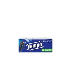 Tempo Classic handkerchiefs, 4-ply Paper Towels in Proven Tempo Quality, 15 x 10 Towels (150 Towels)