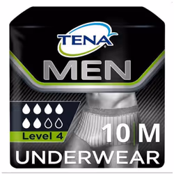 TENA Men Premium Fit Level 4 Pants Medium (1430ml) 10 Pack Incontinence Protection