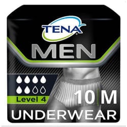 TENA Men Premium Fit Level 4 Pants Medium (1430ml) 10 Pack Incontinence Protection