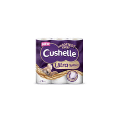 45pk Cushelle 3-Ply Ultra Quilted Toilet Tissue