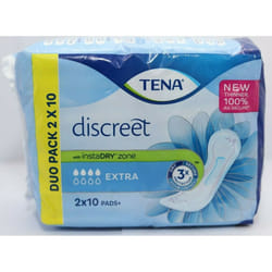 Tena Lady InstaDry Zone Discreet Extra Pads 2x10